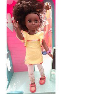 Nelly 14-inch Poseable Fashion Doll for Girls Age 3 & Up - Yellow